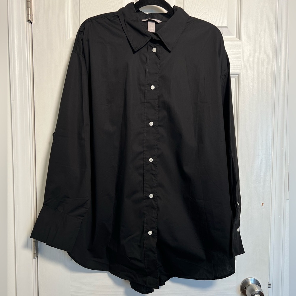 NWT H&M Oversized Cotton Shirt - Women’s
